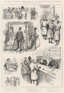 The Great Snowstorm, Interrupted Mail and Telegraph Service w Glasgow